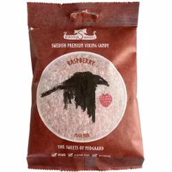 Viking Sweets - Hallonfruktgummin, 120g