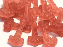 Viking Sweets - Hallonfruktgummin, 120g