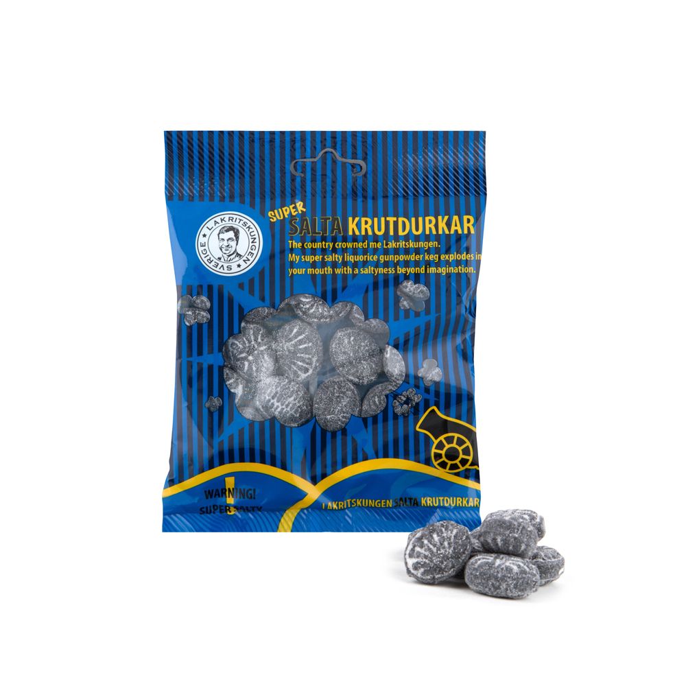 Lakritskungen - Super Salta Krutdurkar, 100g