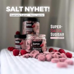 Pastillfabriken - SuperSalta Sugisar - Hallon- & Lakritspastiller, 120g