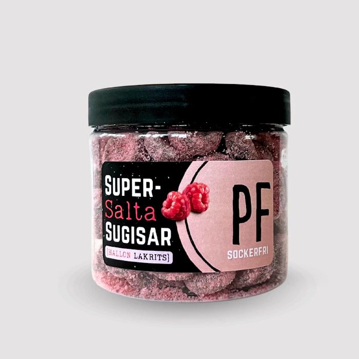 Pastillfabriken - SuperSalta Sugisar - Hallon- & Lakritspastiller, 120g