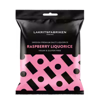 Lakritsfabriken - Raspberry - Hallonlakrits, 100g