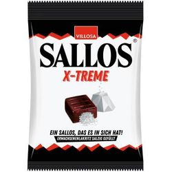 Sallos - X-Treme - Fyllda Lakritskarameller, 150g