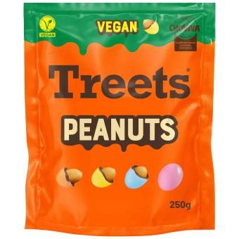 Treets - Peanuts - Överdragna Jordnötter, 250g
