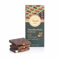 Venchi - Mandorlata Fondente - Chokladkaka Mandel, 100g