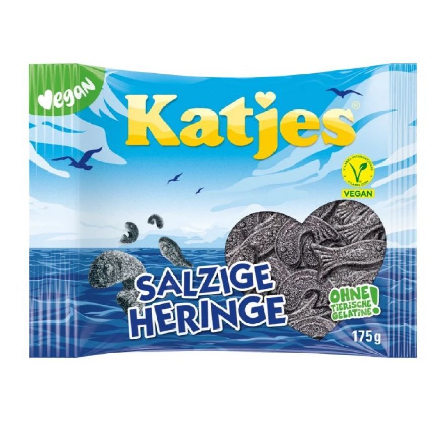Katjes - Salzige Heringe/Salta Sillar, 175g