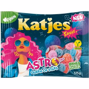 Katjes - Astro - Surt Frukt- & Skumgodis, 175g