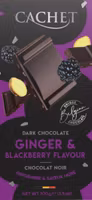 Cachet - Ginger & Blackberry Dark Chocolate/Chokladkaka Ingefära & Björnbär, 100g