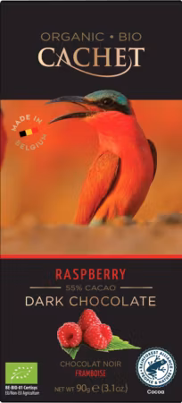 Cachet - Raspberry Dark Chocolate/Chokladkaka Hallon, 90g