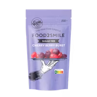 Food2Smile - Cherry Berry Burst - Fruktgummin Körsbär & Hallon, 85g