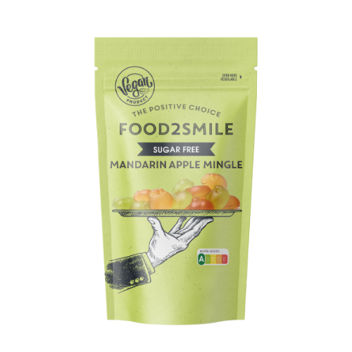 Food2Smile - Mandarin Apple Mingle - Fruktgummin Mandarin- & Äpple, 85g