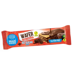 Brain Foods - Double Chocolate Wafer/Chokladwafer, 40g