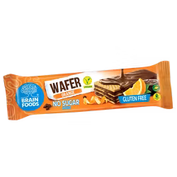 Brain Foods - Orange Wafer/Apelsinwafer, 40g