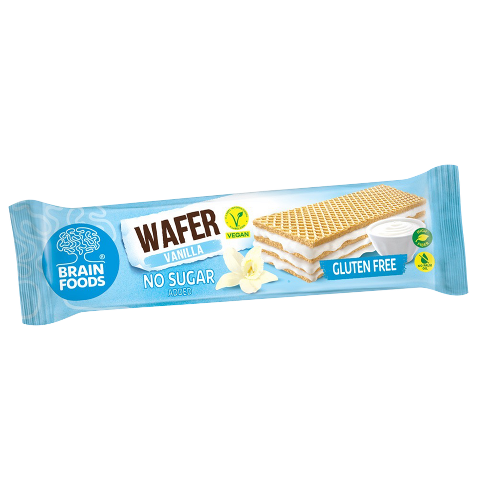 Brain Foods - Vanilla Wafer/Vaniljwafer, 40g
