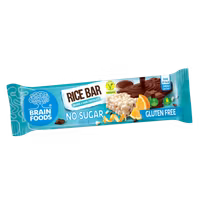 Brain Foods - Rice Bar Orange & Chocolate/Risbar Apelsin & Choklad, 18g