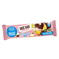 Brain Foods - Rice Bar Banana & Chocolate/Risbar Banan & Choklad, 18g