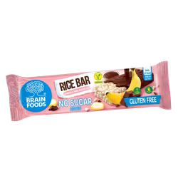 Brain Foods - Rice Bar Banana & Chocolate/Risbar Banan & Choklad, 18g