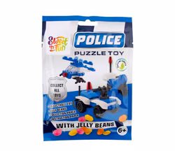 Sweet 'n Fun - Police, Leksak + Gelébönor, 5g