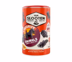 Van Slooten - Liquorice Animals - Söt- & Saltlakritsmix, 210g