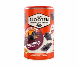 Van Slooten - Liquorice Animals - Söt- & Saltlakritsmix, 210g