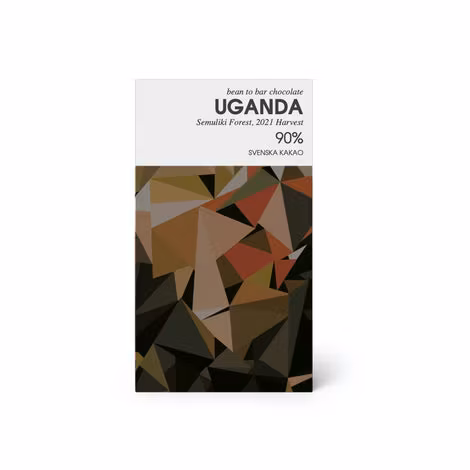 Svenska Kakao - Chokladkaka Uganda 90%, 50g