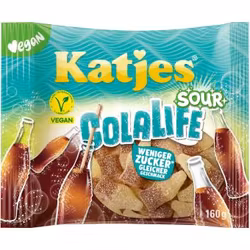 Katjes - ColaLife Sour/Sura Colaflaskor, 160g