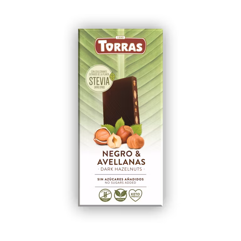 Torras - Chokladkaka Hasselnötter, 125g