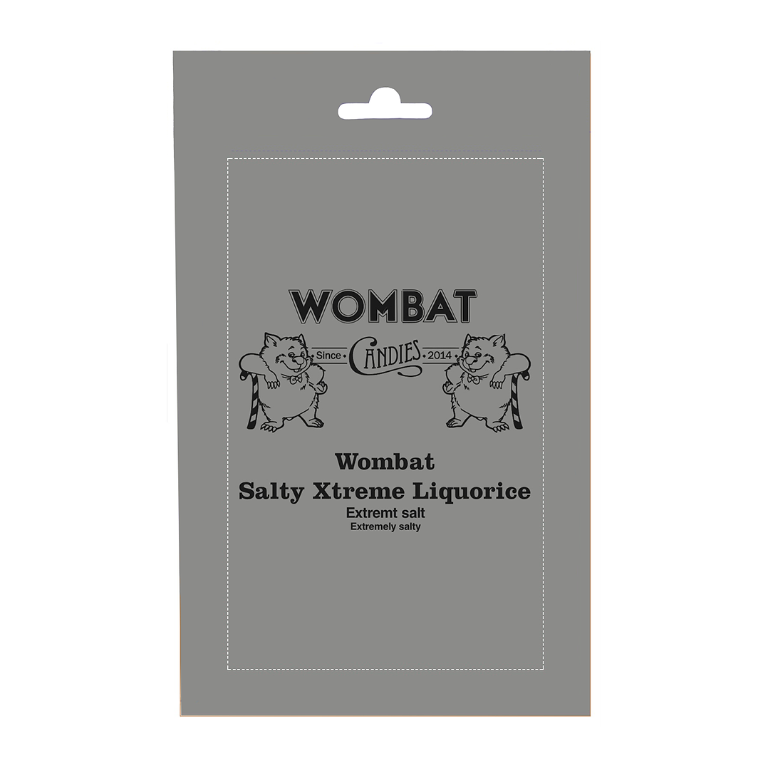 Wombat - Salty Xtrem Lakrits, 150g