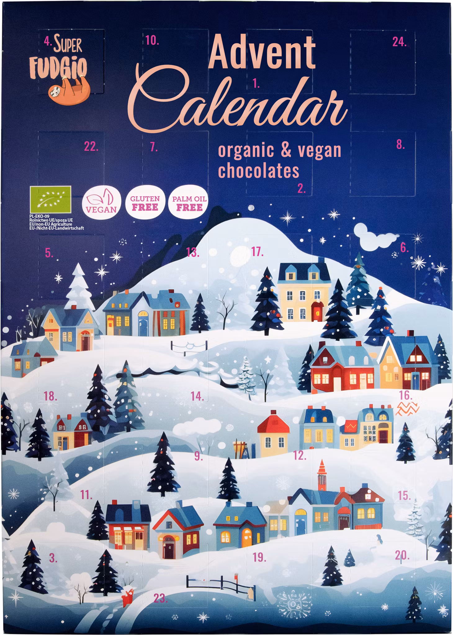 Super Fudgio - Adventskalender Choklad, 100g