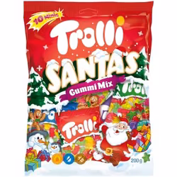 KOMMER SNART! Trolli - Santas Gummi Mix Minis/Fruktgummigodis, 200g
