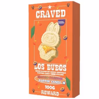 KOMMER SNART! Craved - Los Bubos Mango-Passion Poppin’ Candy, 100 g