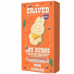 KOMMER SNART! Craved - Los Bubos Mango-Passion Poppin’ Candy, 100 g