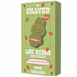 KOMMER SNART! Craved - Los Bubos Matcha Stawberry/Jordbubb, 100 g