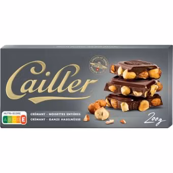 KOMMER SNART! Cailler - Crémant Ganze Haselnüsse/Hela Hasselnötter, 200g