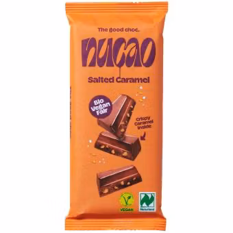 Nucao - Salted Caramel Choklad, 125g