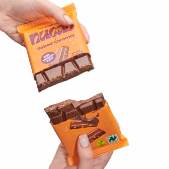 Nucao - Salted Caramel Choklad, 125g