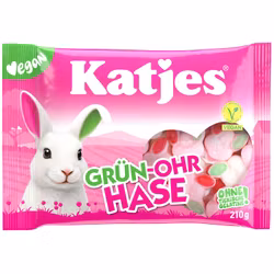 Katjes - Grün-Ohr Hase, 210g