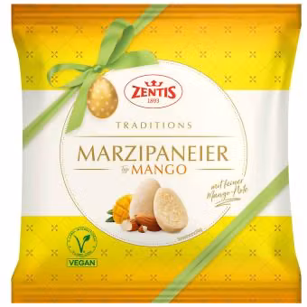 KOMMER SNART! Zentis - Marzipan-Eier Mango, 125g