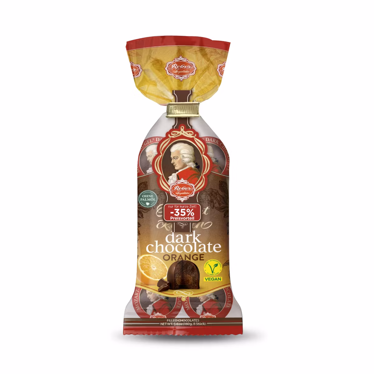 Reber - Mozart Kugeln Dark Orange, 160g