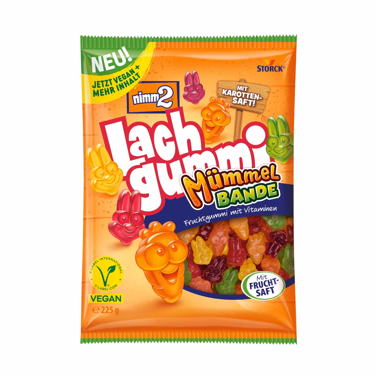 KOMMER SNART! Nimm2 - Lachgummi Mümmelbande, 225g