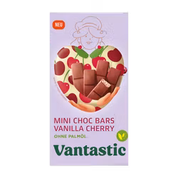 Vantastic - Mini Choc Bars Vanilla Cherry, 100g
