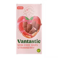 Vantastic - Mini Choc Bars Strawberry, 100g