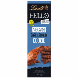Lindt - Hello Vegan Dark Crunchy Cookie, 100g