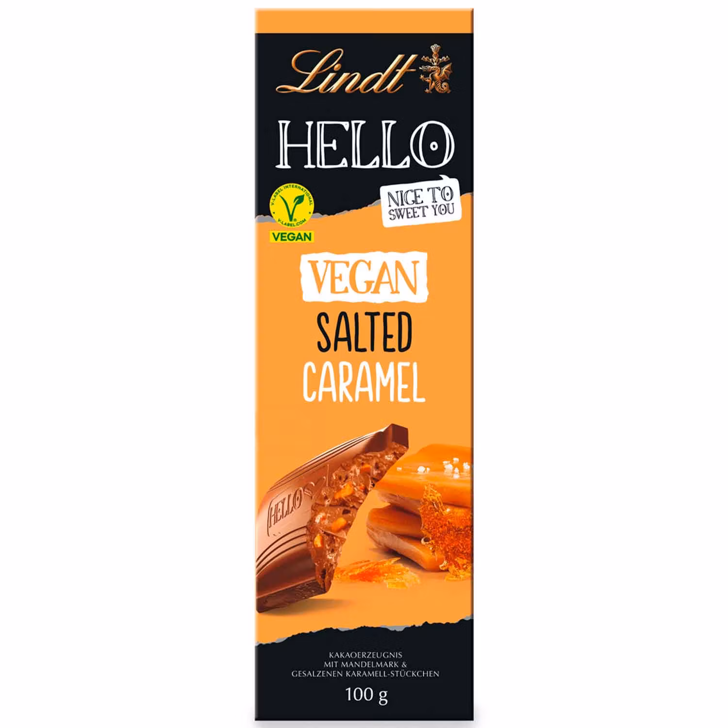 Lindt - Hello Vegan Salted Caramel, 100g
