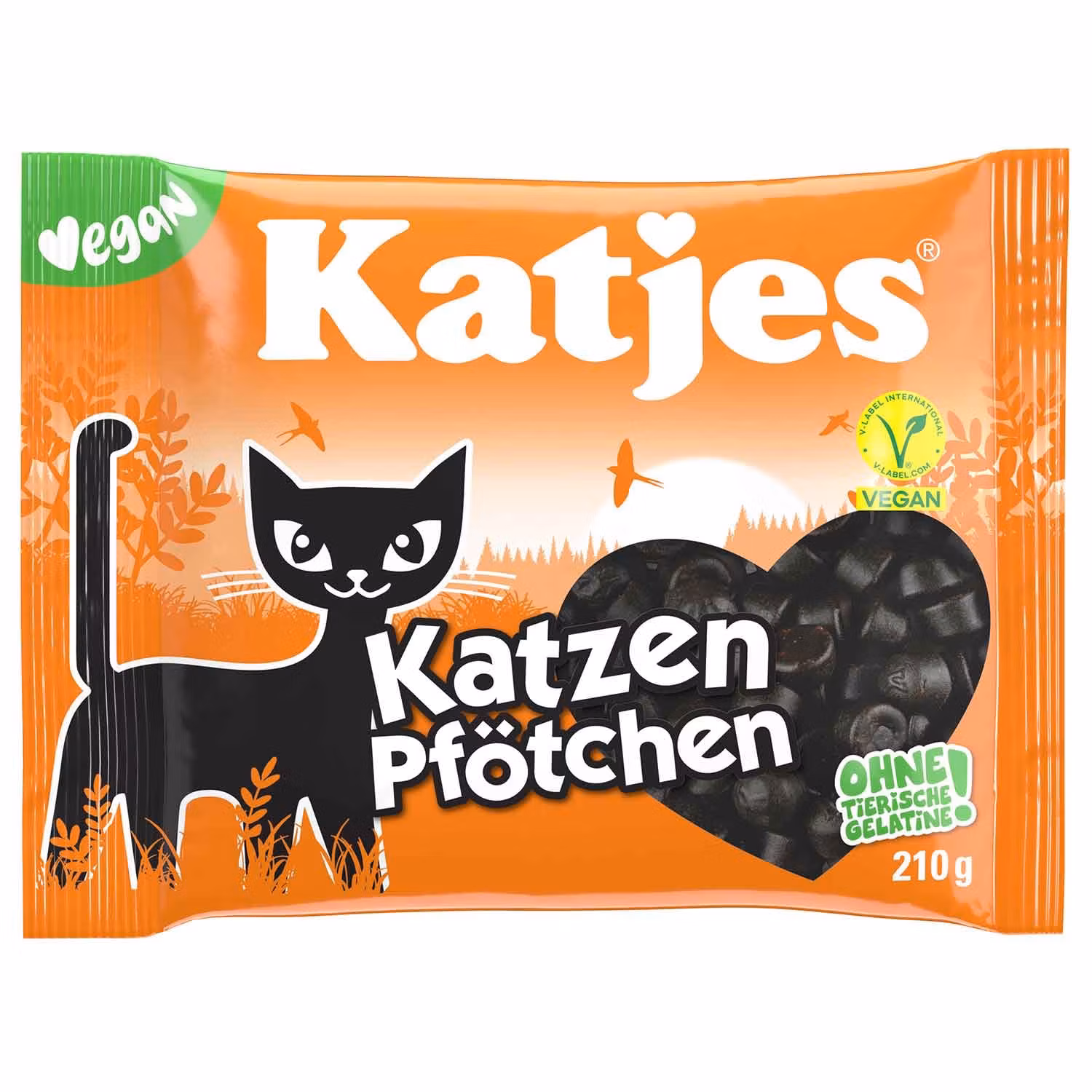 Katjes - Katzen Pfötchen, 210g