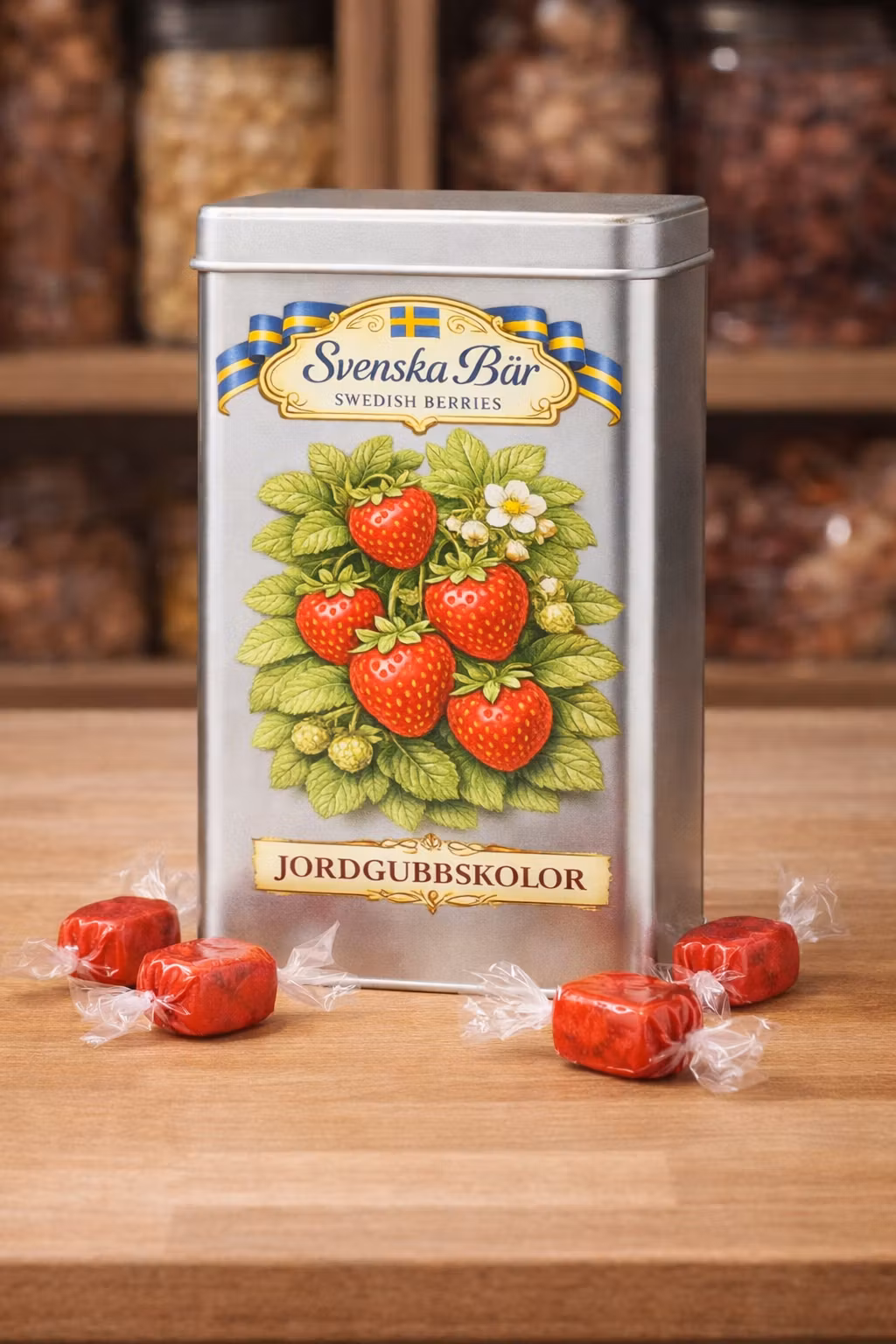 Sweden Souvenir - Jordgubbskolor, 210g