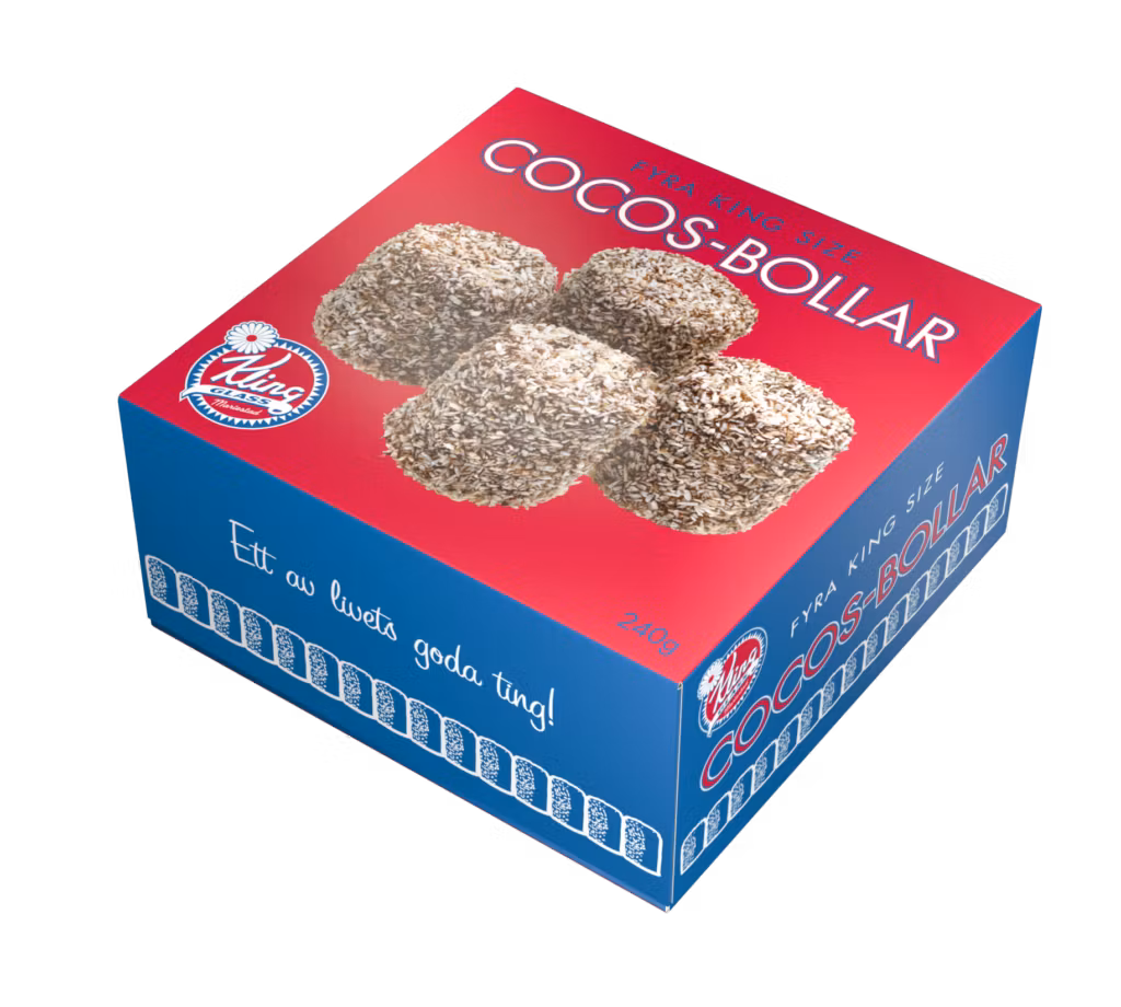 Cocosbollar - Kling Glass, 4-pack