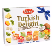 Usas - Turkish Delight Frukt med Kokos & Cashew, 250g
