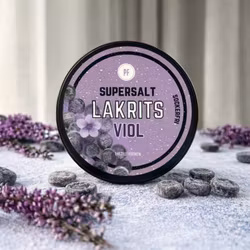 Pastillfabriken - SuperSalta Sugisar - Lakrits & Viol, dosa, 35g