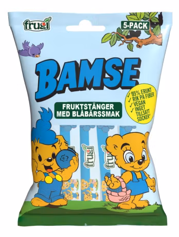 BAMSE - Fruktstång Blåbär, 75g